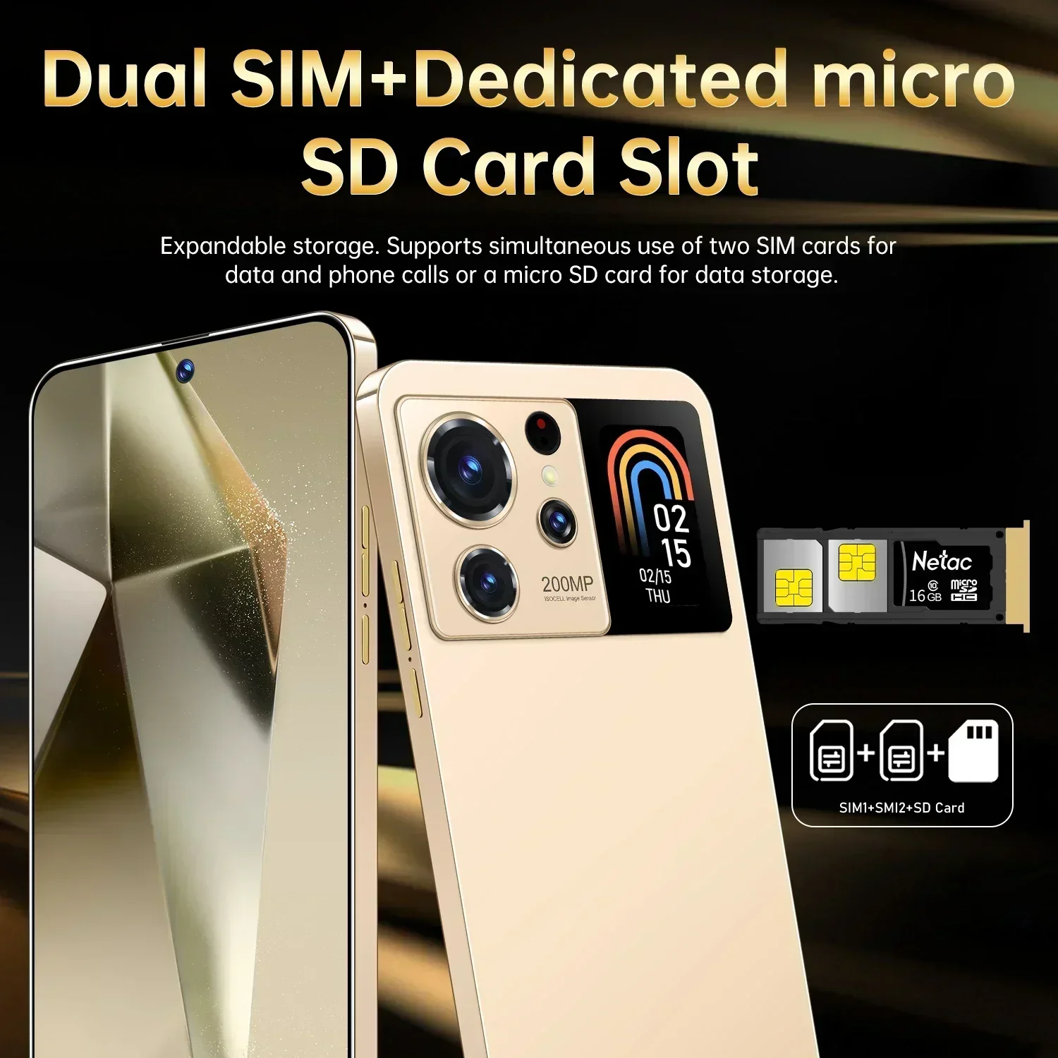 S24 Ultra Cell phone 7.3 Inch Original Smartphone Android13 Mobile Phone16GB+1TB 6800mAh 5G 108MP Dual SIM Card Global Version