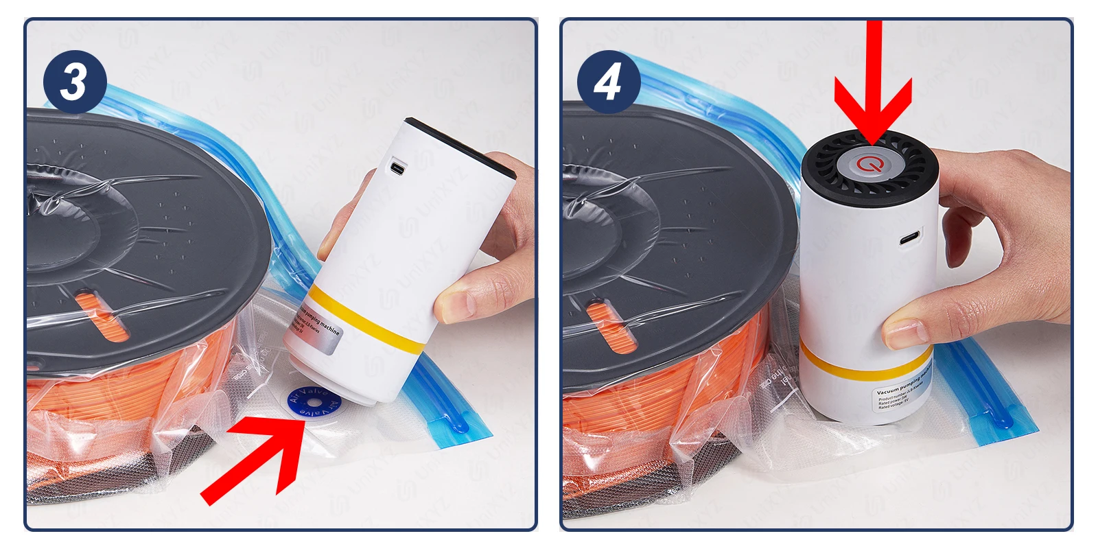 3D Printer Filament Storage Bag PLA Filament Vacuum Bag Dryer Safekeep Humidity Resistant Sealing Bags Keep Filament Dry Sealed