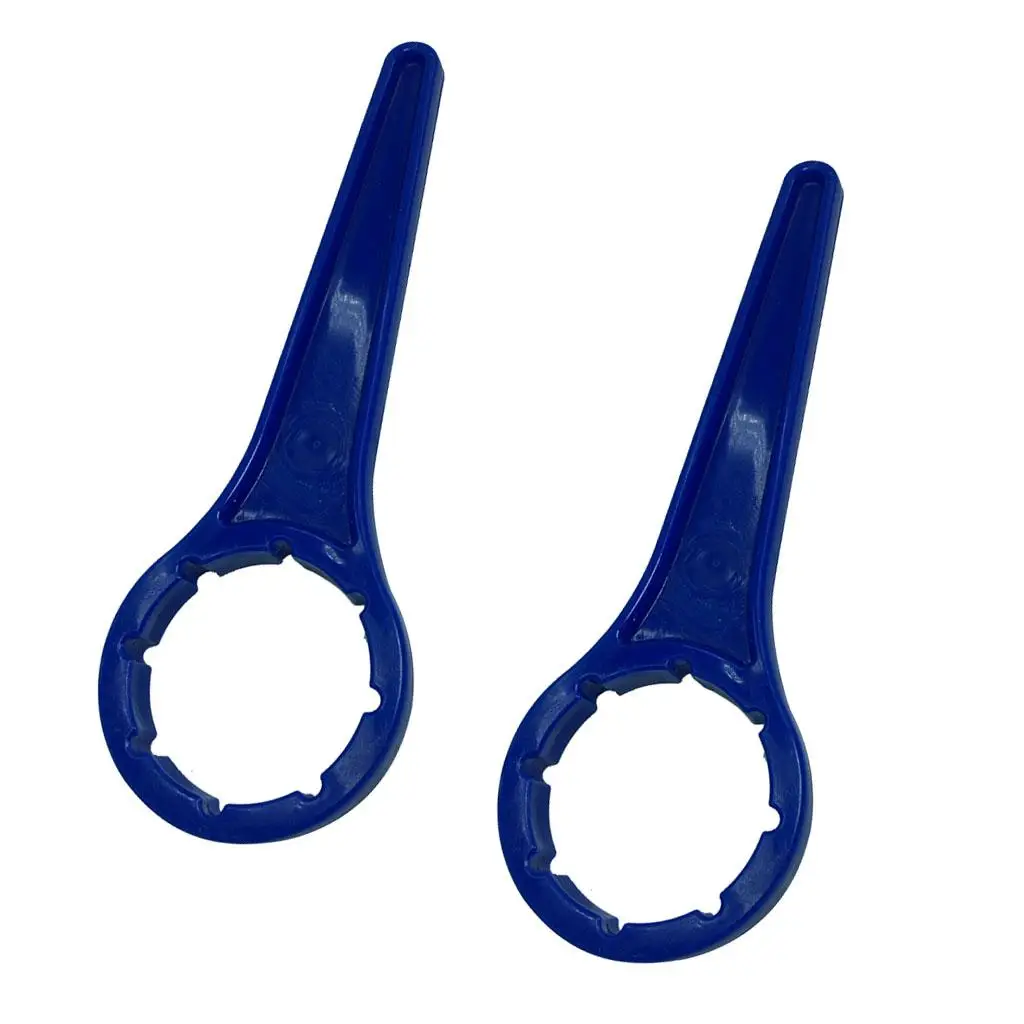 2 Pieces Plastic Bucket Opener Tool, Bucket Lid Opener for 18L 20L 25L and 60L Gal Bucket, Blue, 66mm