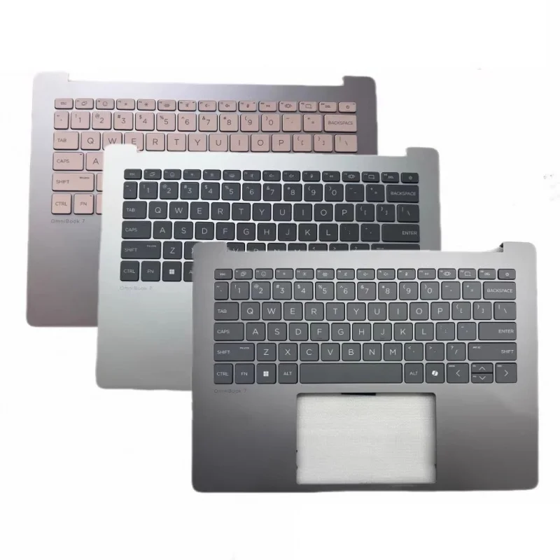 

C New Palmrest Upper Case C Cover US Backlit KB for HP OmniBook 7 Laptop 14-fs