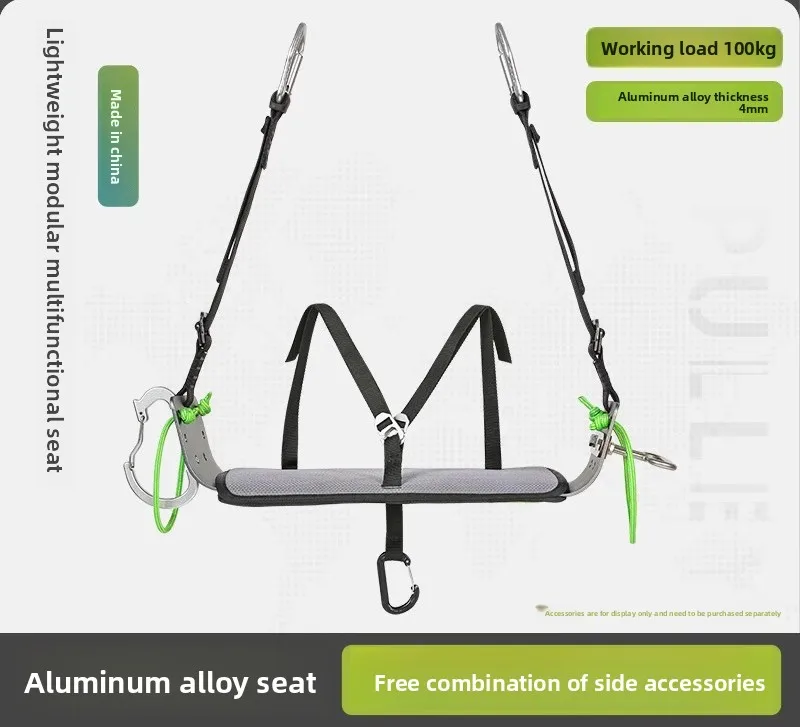 Multi-Functional High-Altitude Work Seat Board, Lightweight High-Rise AC Installation Safety Belt Seat Board