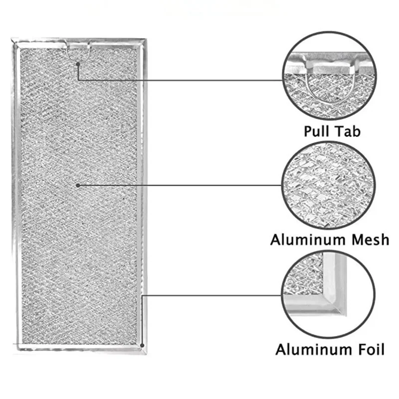 

B47B-WB06X10288 Microwave Grease Filter Replacement For GE Microwave Vent Filter Aluminum Mesh Microwave Filter