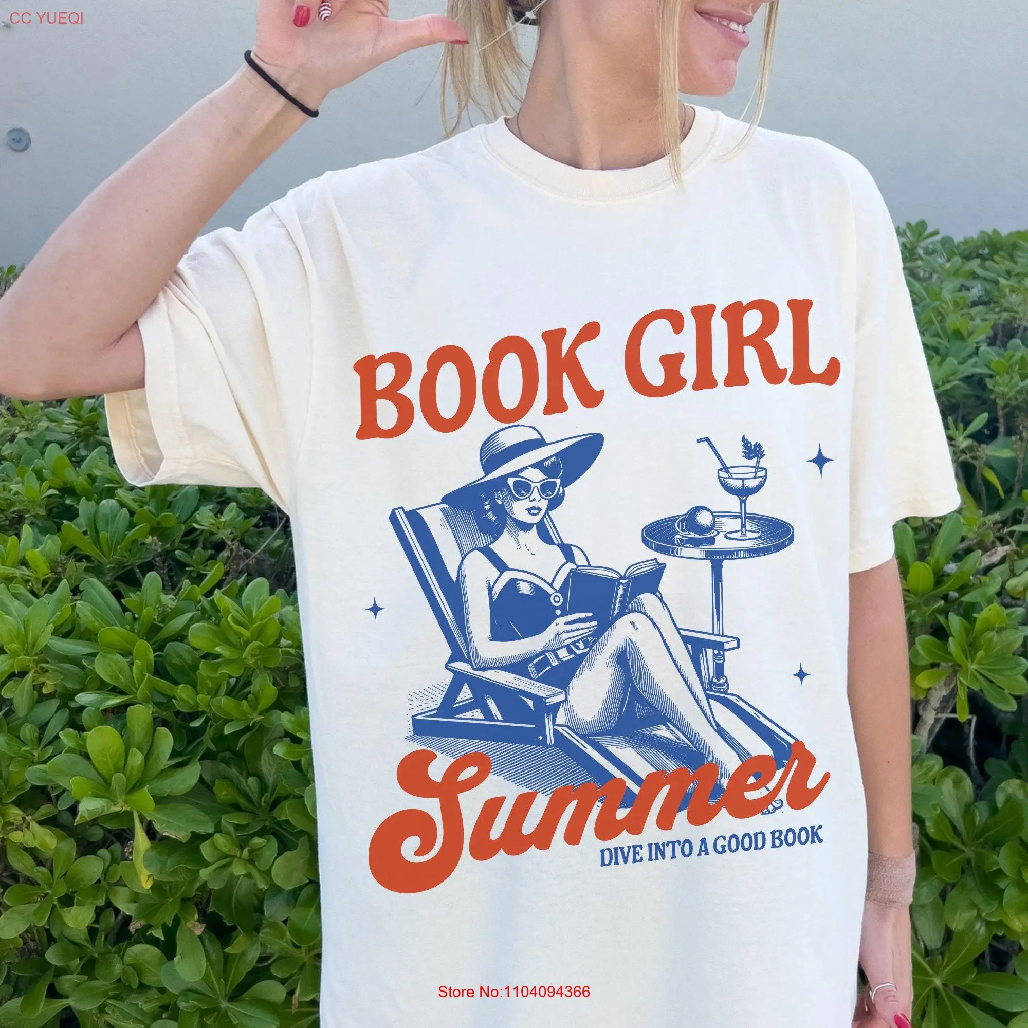 Book Girl Summertime T Shirt Summer Reading Bookish Things Bookstagram Booktok Merch Trendy Beachy Hot Girls Read Coconut