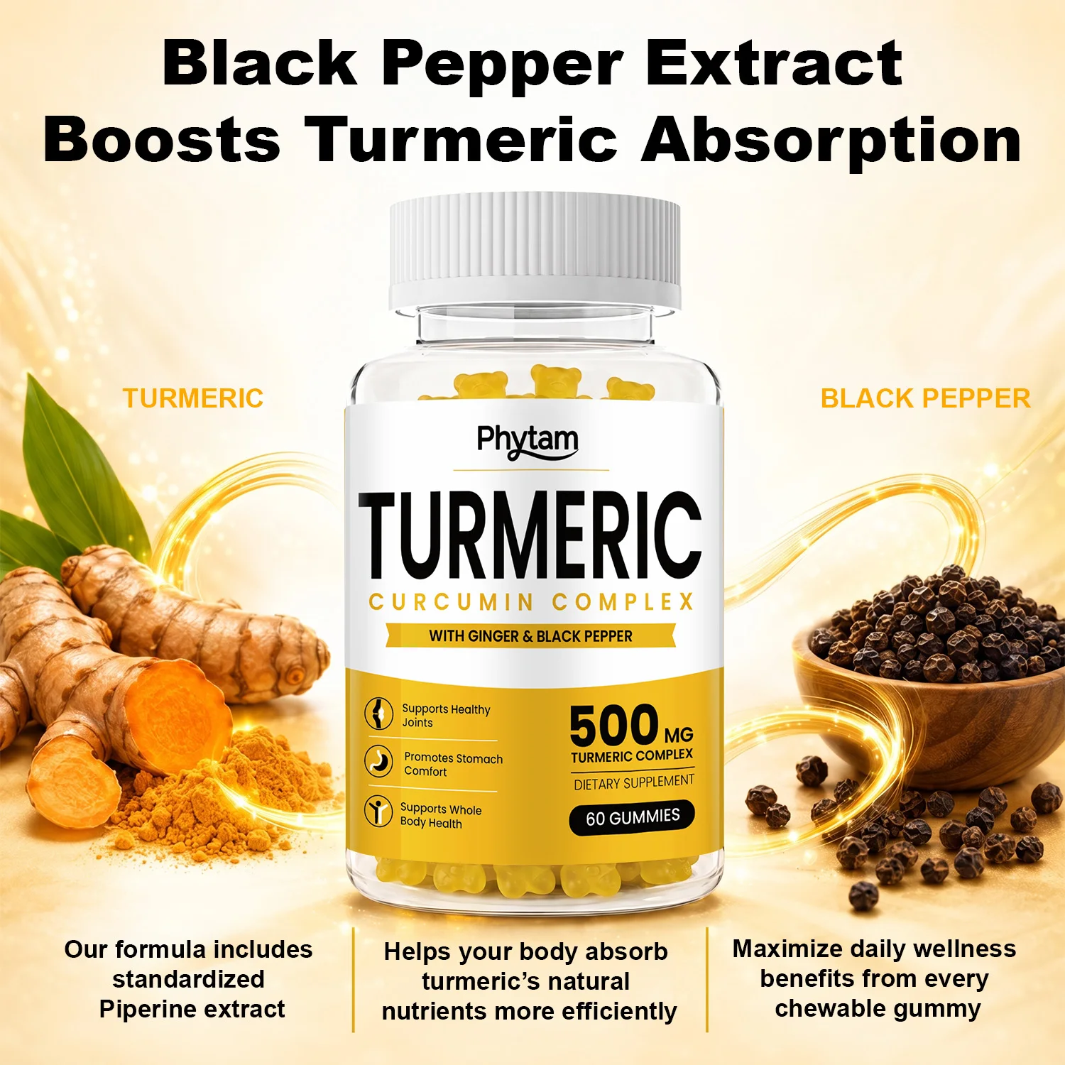 Gomme di Curcuma con Zenzero e - Health Wellness Gummies recensione e prezzo