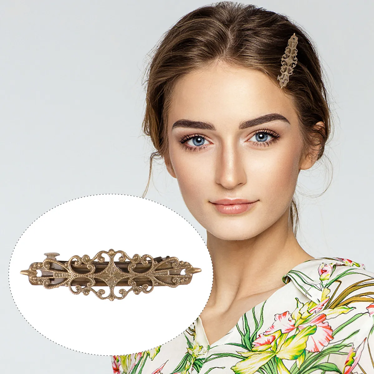 

Набор из 6 винтажных заколок для волос для женщин и девушек, ретро-заколки в европейском стиле, элегантные аксессуары для волос для повседневного использования и вечеринок