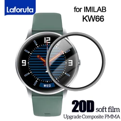 Protector de pantalla 20D para reloj inteligente IMILAB KW66, película protectora suave de borde curvo para imilab KB 66, no de vidrio