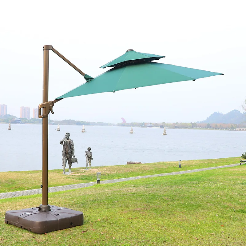 Outdoor Roman Parasol Large Courtyard Villa Garden Terrace Umbrella