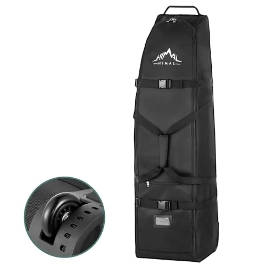 

Soft-Sided Golf Travel Bag with Wheels - Heavy Duty 600D Polyester Oxford Wear-Resistant, Excellent Zipper Universal Size