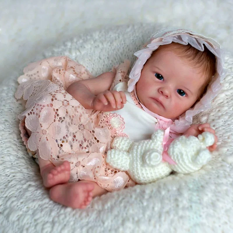 16 Inch Painted Reborn Doll Kit Soft Vinyl Newborn Kits Lifelike DIY Doll Accessories