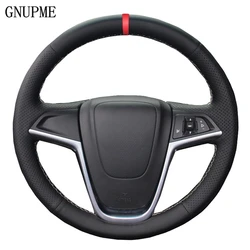 Black Car Steering Wheel Cover For Opel Astra (J) 2010-2015 Ampera 2012-2015 Meriva (B) 2010-2017 Zafira Tourer Astra GTC