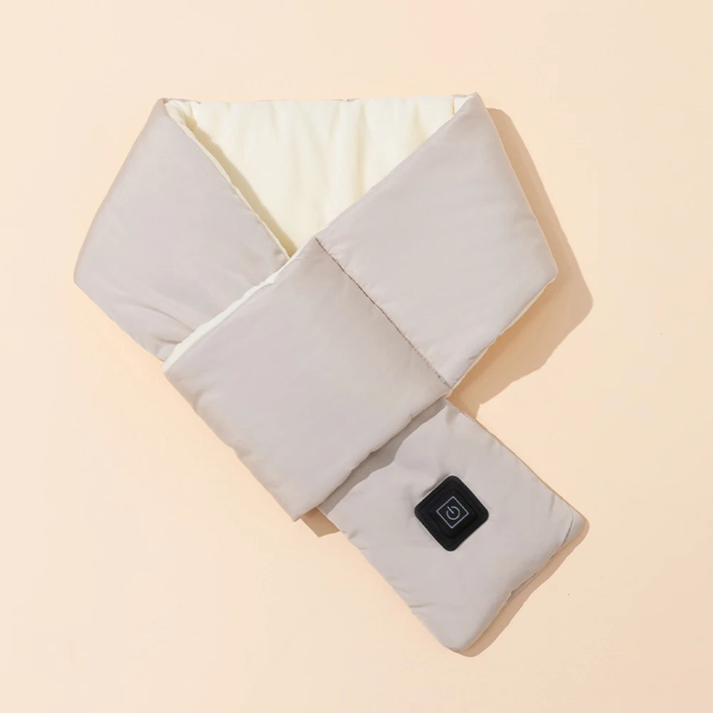 Electric USB Heated Scarf Neck Heating Pad 3 Temperature Adjustable Heated Neck Warmer Heating Neck Wrap for Outdoor Travel