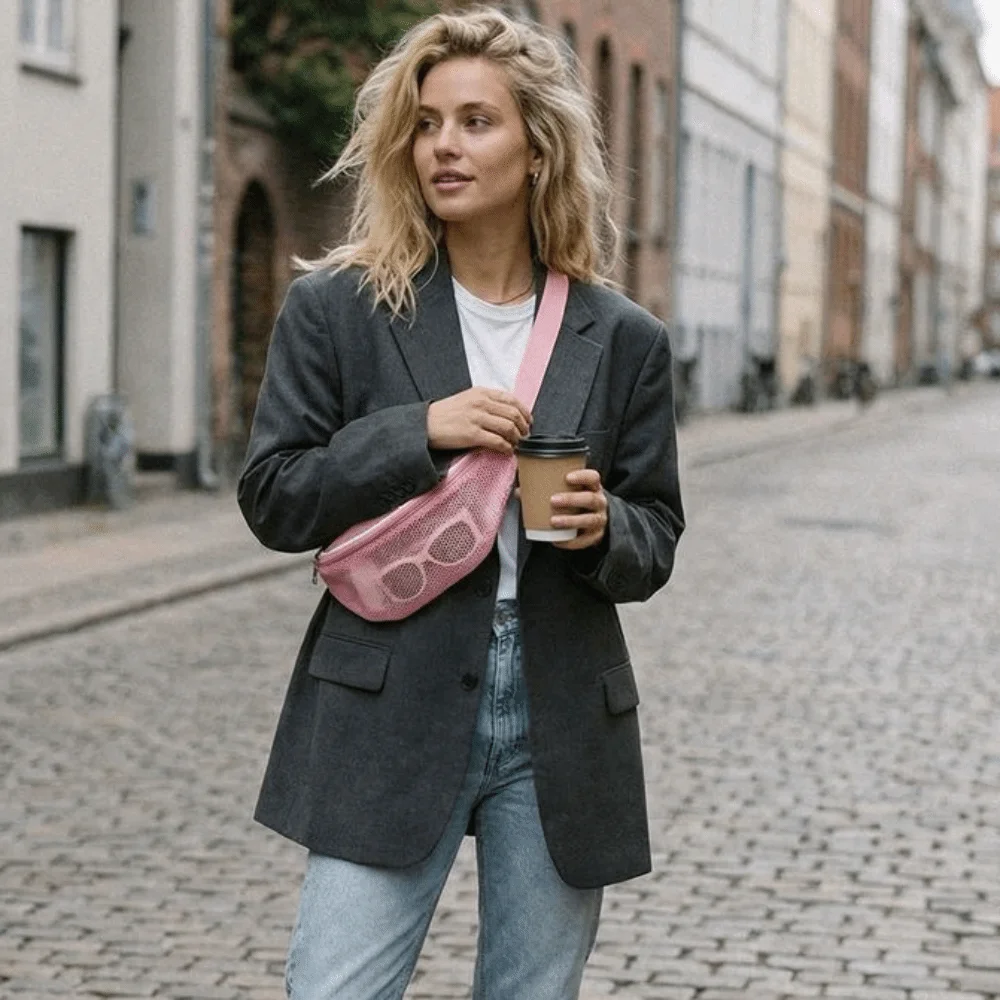 

Сумка-бананка на пояс с молнией, легкая, портативная, прозрачная, через плечо, с регулируемым ремнем, из ПВХ, полая, для путешествий