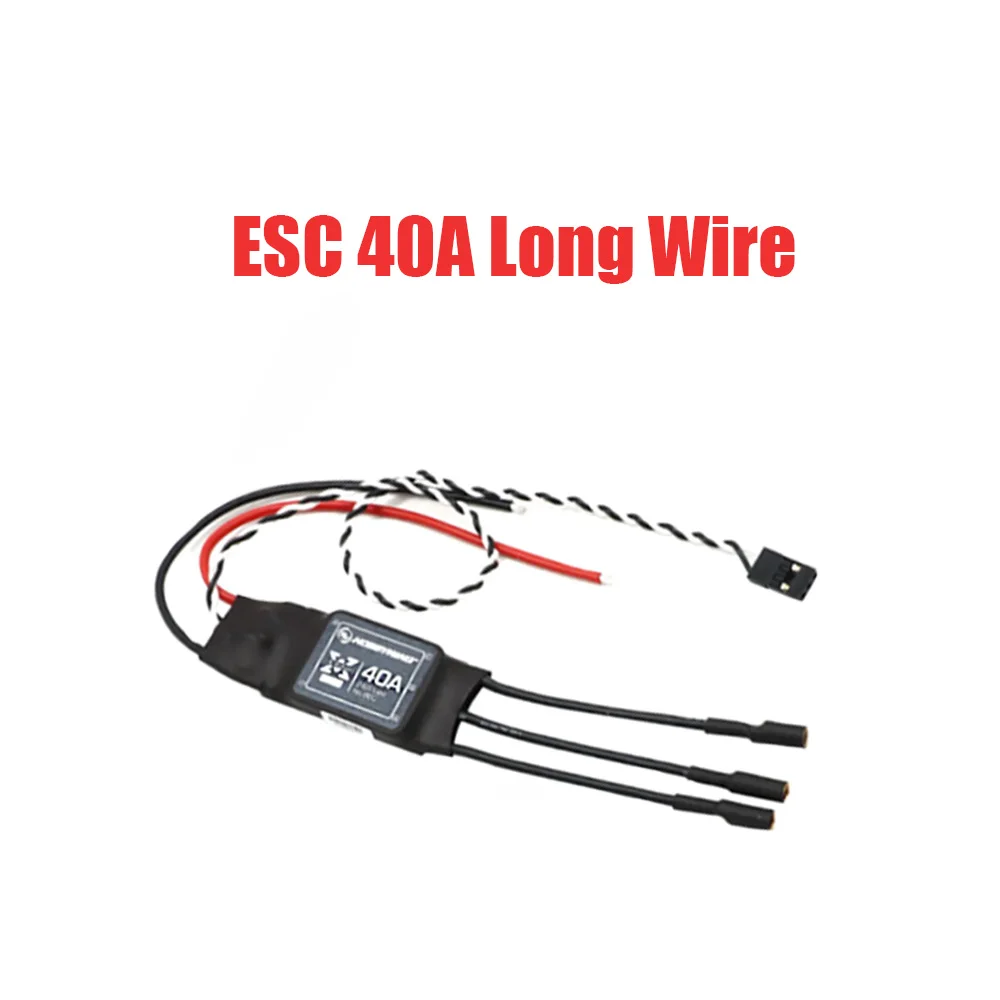 Hobbywing XRotor عالية تحديث بدون فرش ESC 20A 40A 2-6S سلك طويل لا BEC لطائرة RC FPV بدون طيار بدون طيار