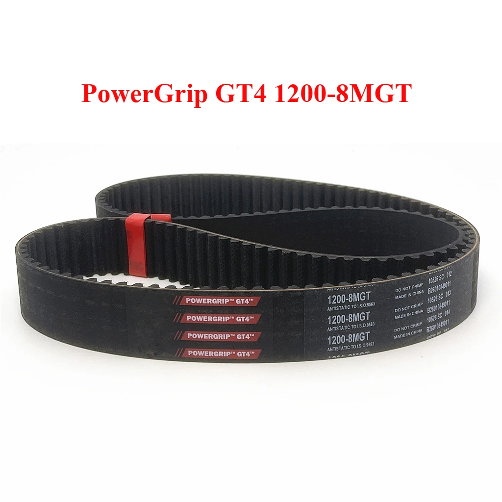 

PowerGrip GT4 1200-8MGT Arc Teeth Timing Belt 3D Printer CNC Machine Textile Machine Fan Drive Belt Replacement for GT3/GT2