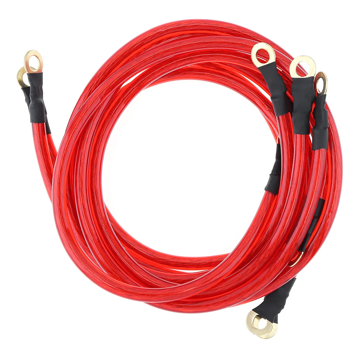 5 Point 0.6/0.8/1m Universal Car Ground Cables Auto Booster Jumper Grounding Wire System Kit to improve Power For Cars SUV Auto