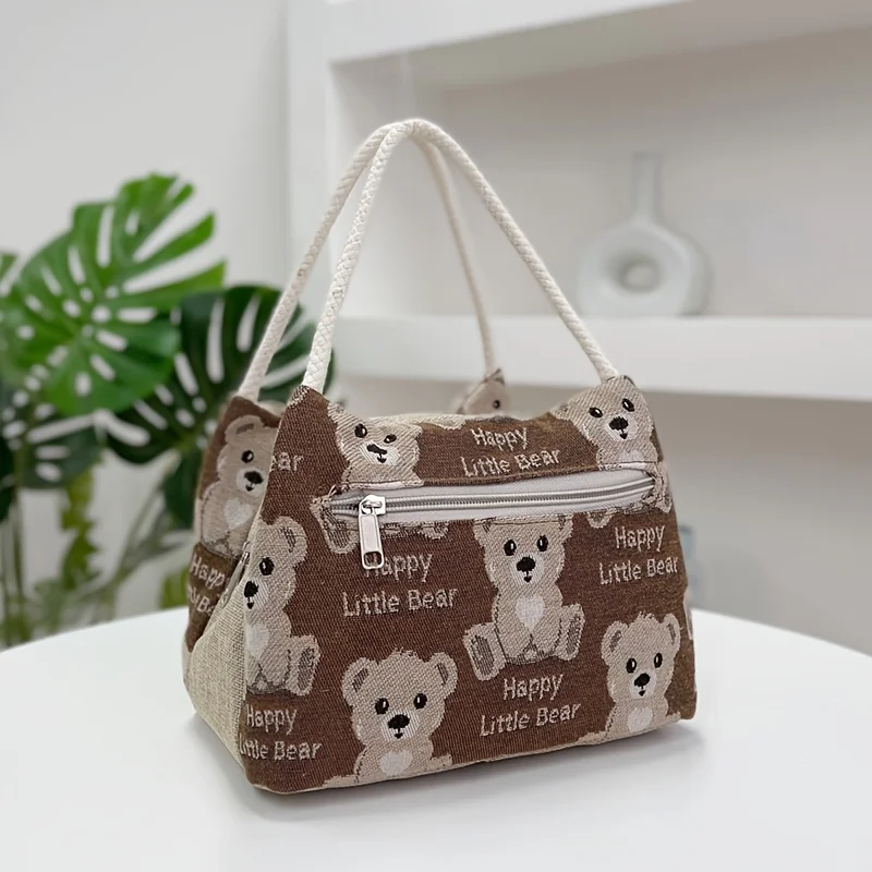 Women's Small Handbag, Available in Multiple Colors, Zipper Closure, High-Quality Hardware, Cute Pattern Mommy Bag view 6