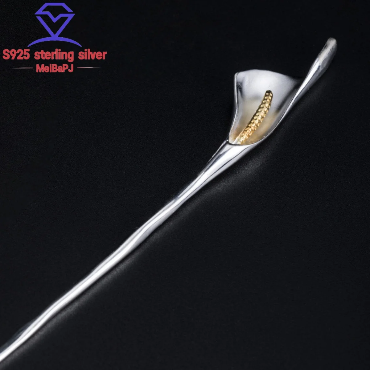 

MeiBapJ S925 Silver Simple Ginkgo Leaf Women's Hairpin Ancient Style Exquisite Fashion Party Wedding Jewelry Gifts Free Shipping