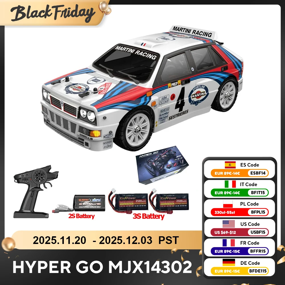 

MJX 14301 14302 14303 1/14 Радиоуправляемая машина 55 км/ч Бесщеточный HYPER GO 2,4G Пульт дистанционного управления 4WD Внедорожный высокоскоростной радиоуправляемый автомобиль Грузовик Игрушка для хобби