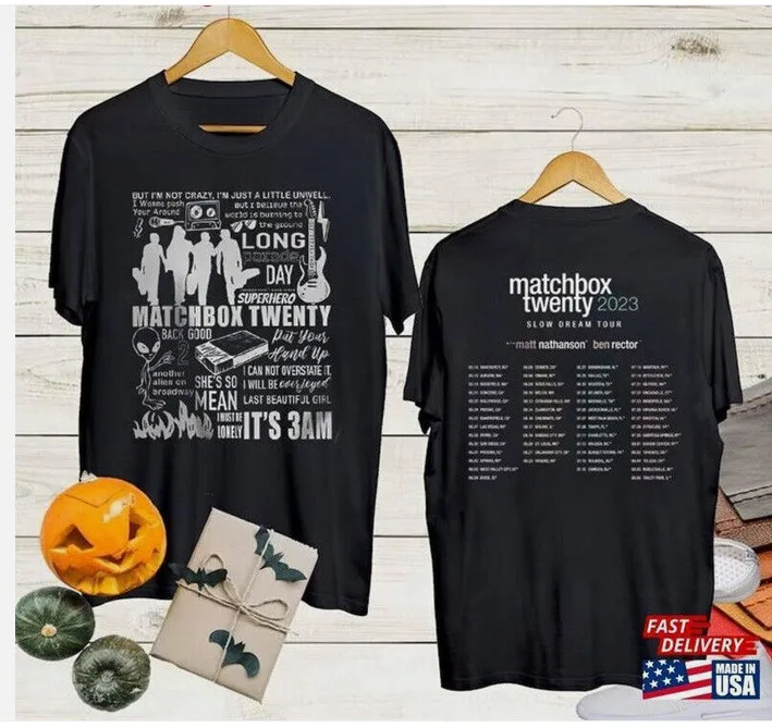 

Matchbox 20 2 Sided Tour 2023 Graphic Shirt Unisex Men Women