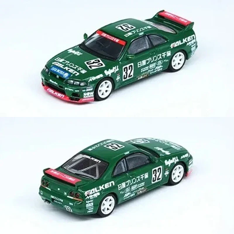 

PreSale INNO 1:64 NISSAN SKYLINE GTR R33 #32 PRINCE CHIBA FALKEN Diecast Diorama Car Model Collection Toys