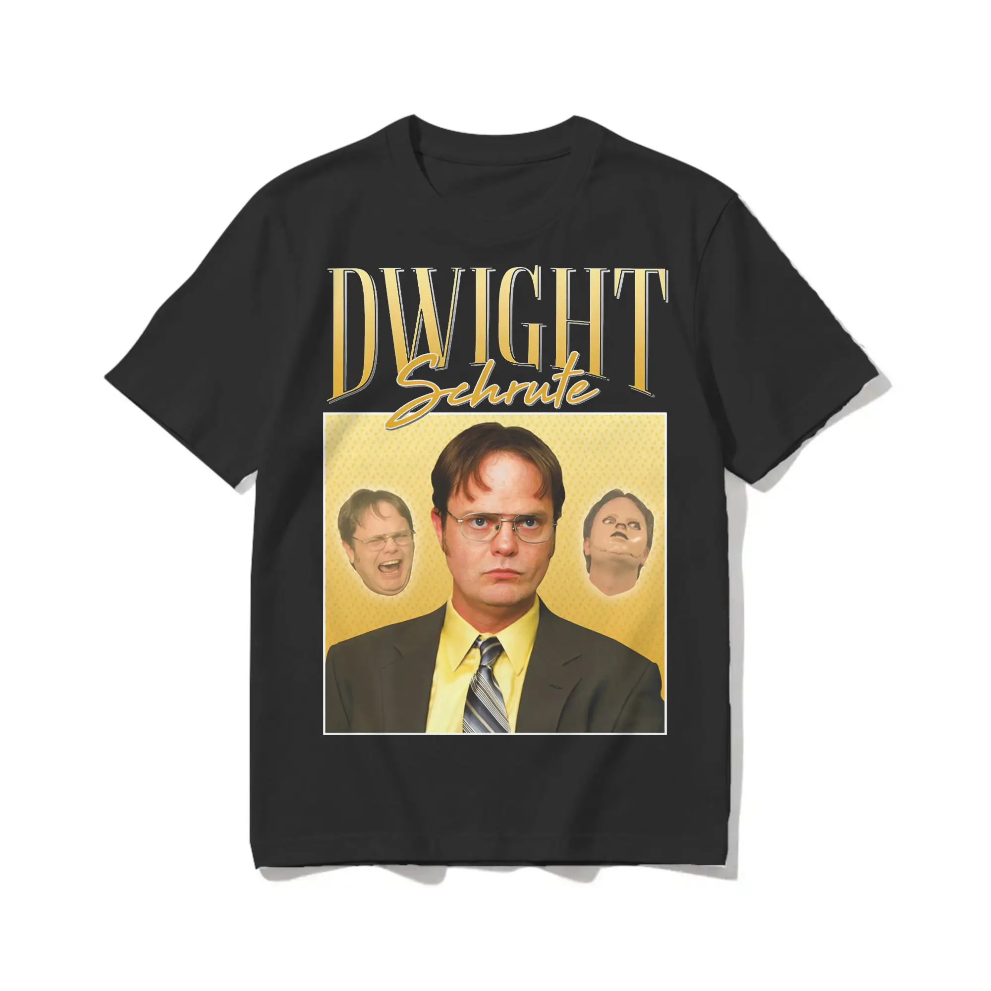 Men Women's T-Shirts Dwight Schrute Homage the Office Funny Pure Cotton Tees Short Sleeve  T Shirt Crewneck Tops Plus Size