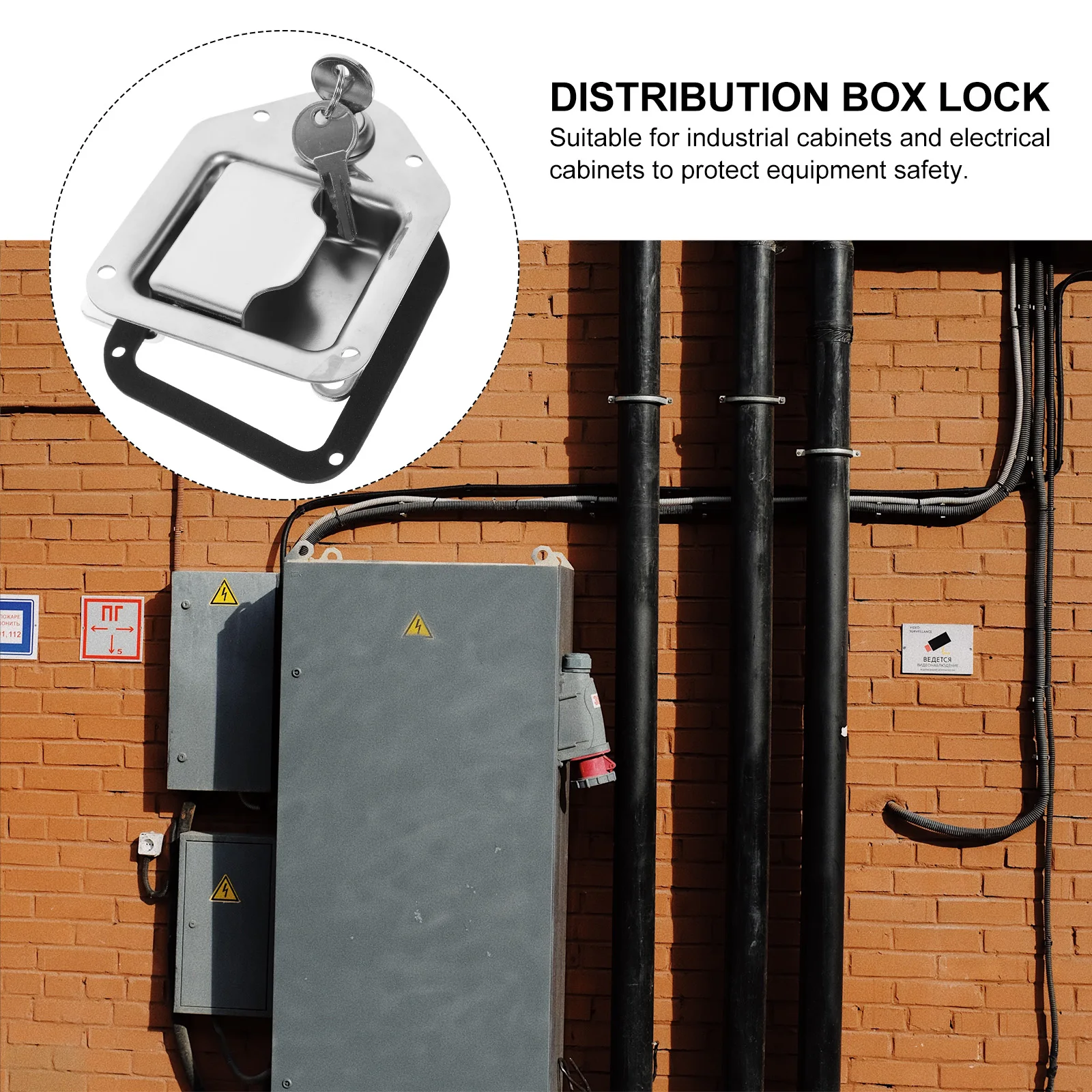 

Distribution Box Lock MS866-9 Stainless Steel Toolbox Latch for Industrial Electrical Cabinet ATV UTV RV Truck Door Replacement