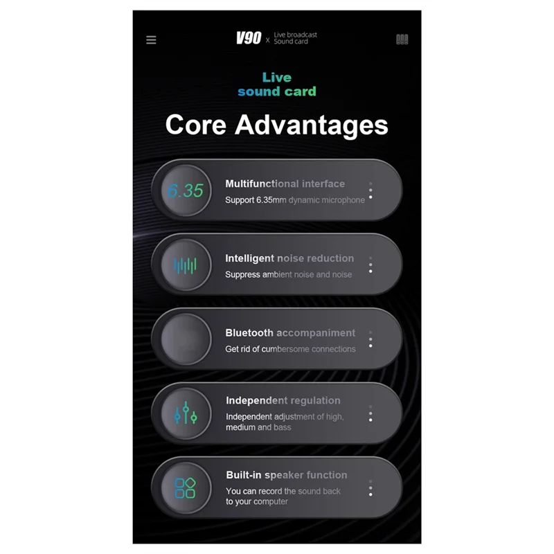 

Звуковая карта V90, профессиональный аудиоконденсаторный микрофон, студийный микрофон для пения для караоке, запись подкастов, прямая трансляцияabgi