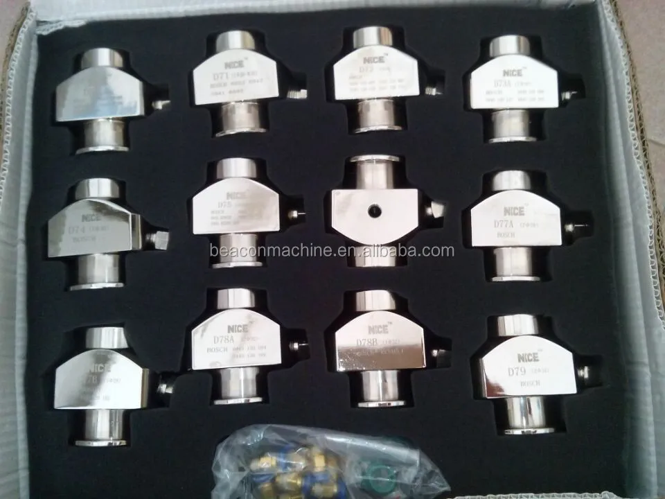 Common rail injectors repair tools of 12 pieces clamp holder or adapters