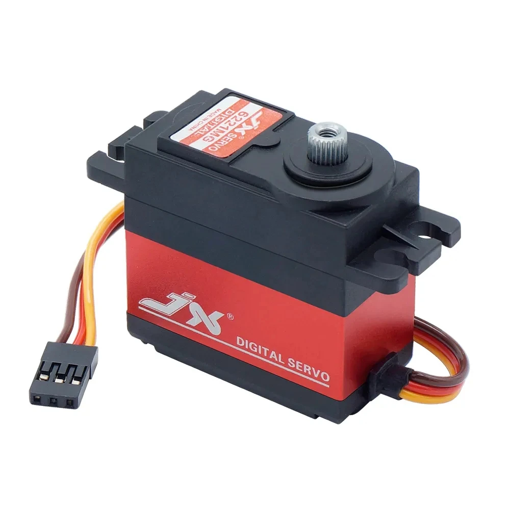 JX PDI-6221MG 20KG แรงบิดขนาดใหญ่ 120 °   360 °   เกียร์โลหะดิจิตอล Coreless Servo สําหรับ 1/10 1/8 RC รถ Crawler Buggy เฮลิคอปเตอร์เรือ