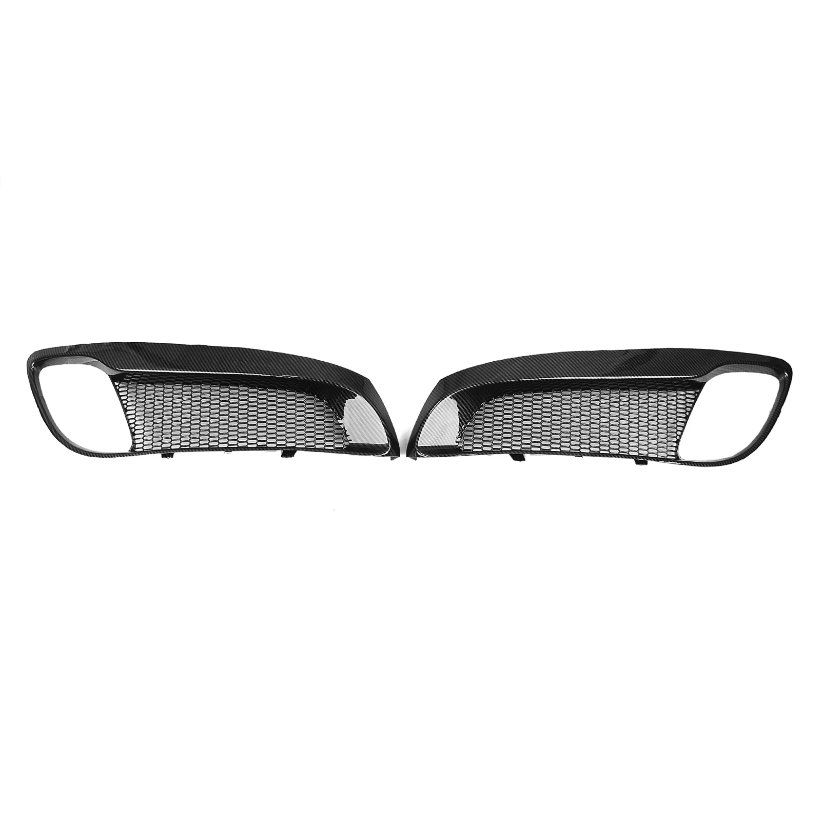 For Hyundai Genesis Coupe 2008-2012 Glossy/Matte black/Carbon Fiber Painted Front Bumper Side Air Vent Intake Fog Light Cover