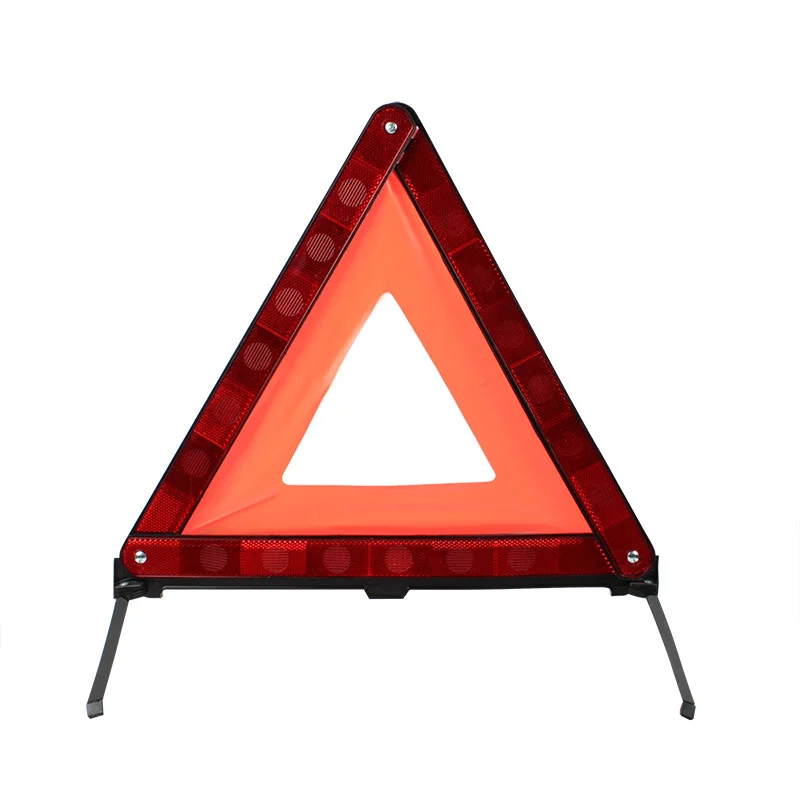 Car Tripod Warning Sign Foldable Triangle Emergency Breakdown Reflective Road Stop Sign Board Hazard SUV Van Bus Accessories