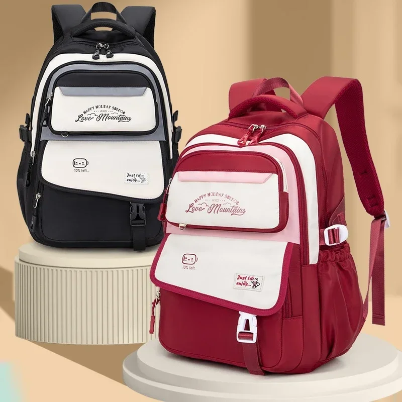 Babu Bean Bag College Students Junior High School Bags Simple Leisure Ultra-light Fashion Large Capacity Backpack