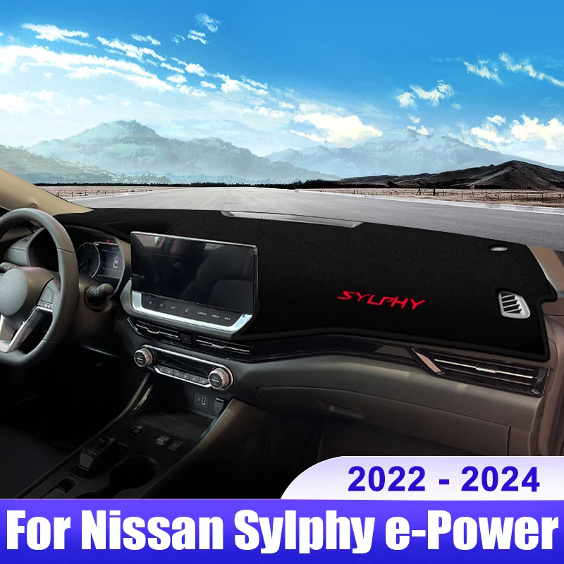 

For Nissan Sylphy Sentra E-power 2022 2023 2024 Car Dashboard Cover Dash Mat Sun Shade Non-slip Pad Interior Accessories