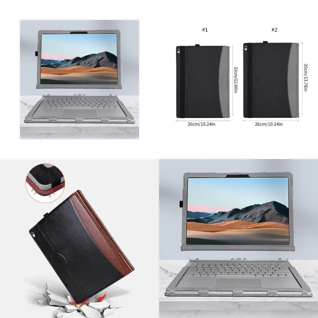 PU Leather Cover Stand For Surface Book 2 3 1 Laptop Protector Case for Shel