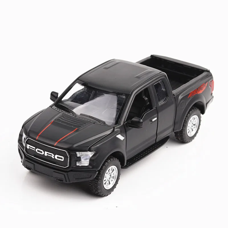 

1:32 Special Raptor F150 pickup model car, sound and light pull-back car, simulation model, off-road ornament, collectibles,