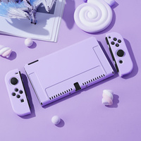 Protective Case Compatible with Switch ns/Nintendo Switch OLED Console and Joy-Cons, Switch can be Inserted in Dock with Shell