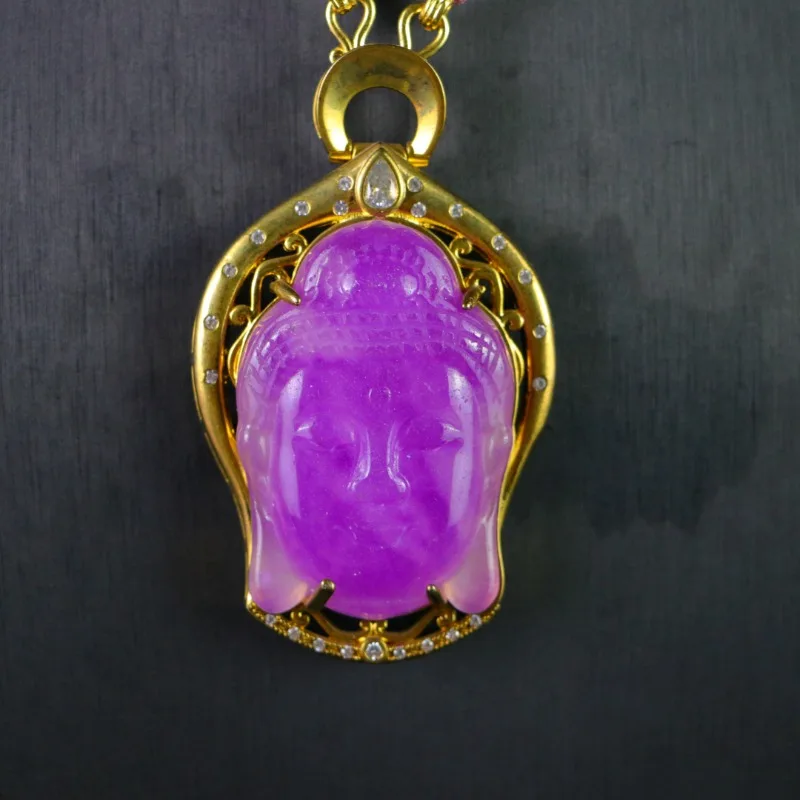 

Natural High-ice Guanyin Brand Pendant, Ethnic Style Necklace Jewelry