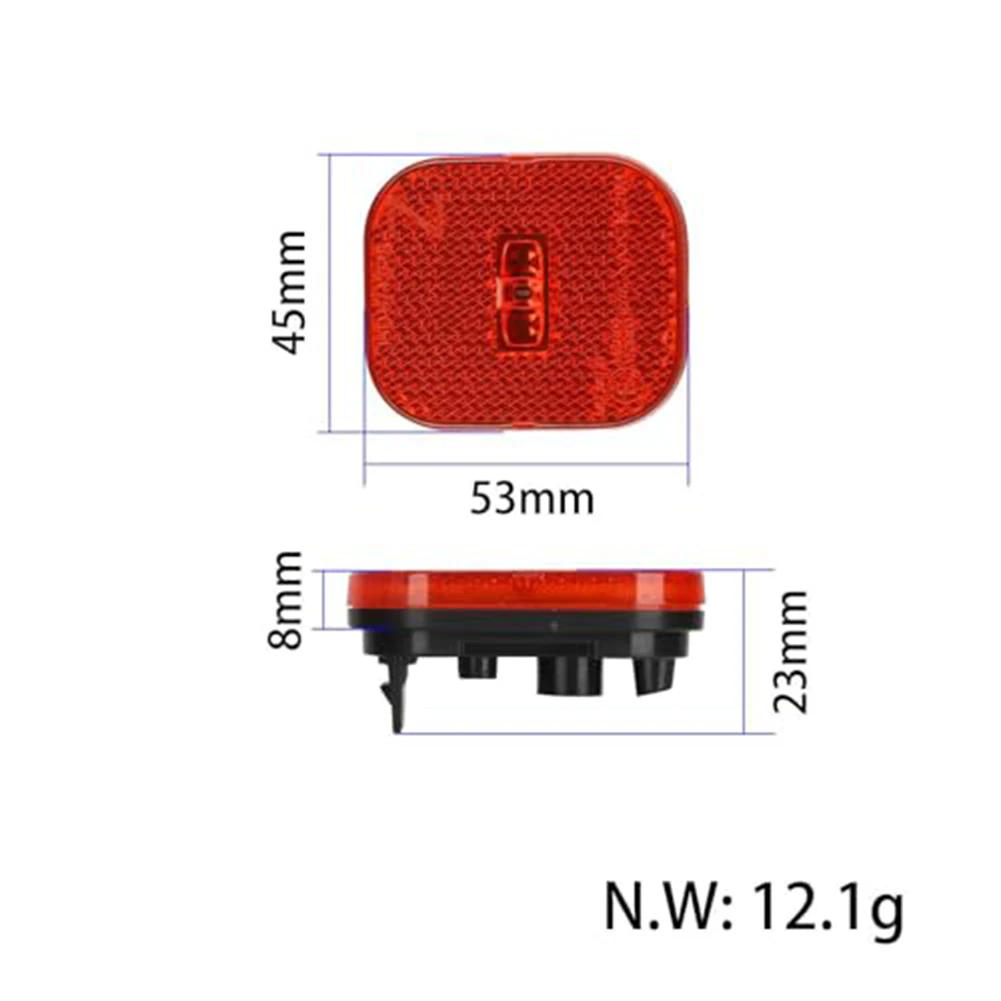 Scooter Maintenance Black Red Rear Light Cover Adapter Scooter Accessory Package Includes Red Lid Plastic Material