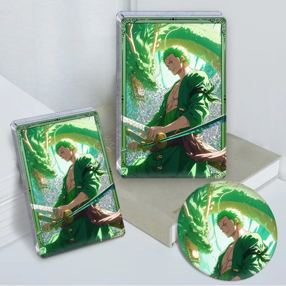 قطعة واحدة زورو تدفق الرمال جونغ الاكريليك حامل أنيمي تحصيل لعبة الشكل اللعب