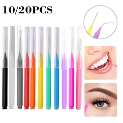 10/20 Pcs Mini Eyebrow Brush Microbrush Eyelash Extension Brush Lash Extensions Lift Tools Disposable Eyebrow Lash Micro Brush