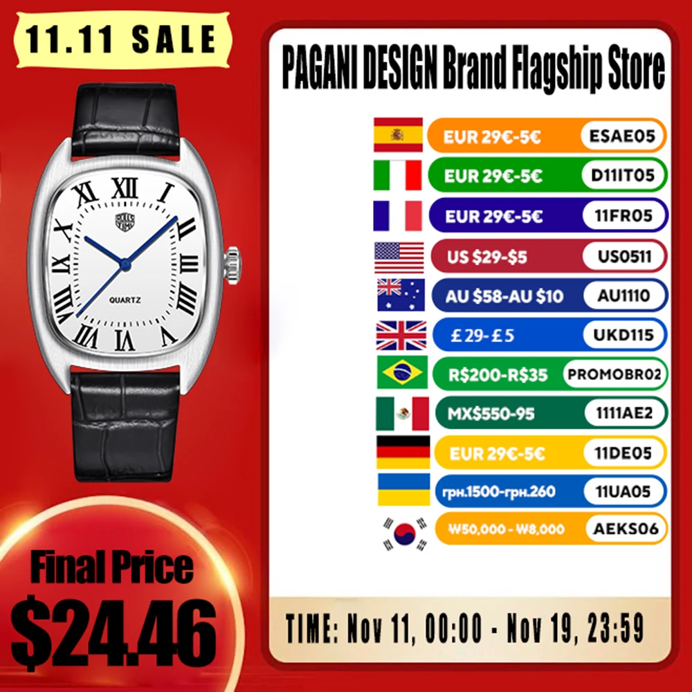 rollstimiメンズ腕時計-高級クォーツ腕時計-2025年新作-vh31-メンズ腕時計-レザー-ステンレス-防水-スポーツウォッチ