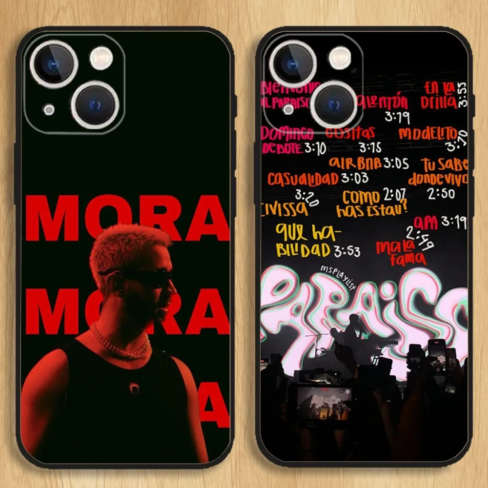 

Mora Paraiso Singer Phone Case For iPhone15,14,13,12,11,Pro,Max,Plus,Mini,X,XS,XR,8,7,6,S,Plus,SE Soft Black Case
