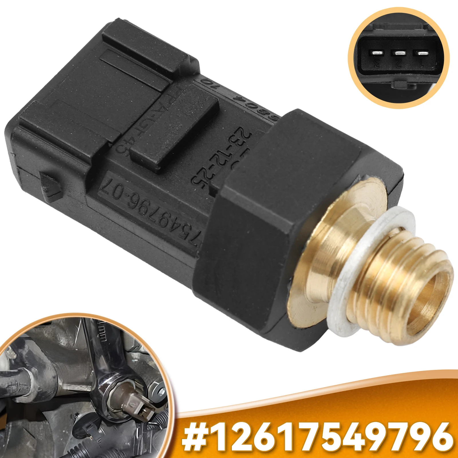 Engine Oil Pressure Sensor Switch 12617549796 For BMW 1 2 3 5 6 SERIES X1 X3 X5 Z4 E60 E61 E81 E83 E87 E88 E90 E91 12617549796