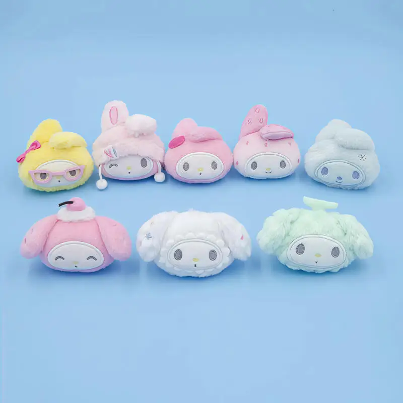 サンリオ マイメロディ 50 周年記念 ソフトぬいぐるみキーホルダー ボビーピンキーホルダー イタバッグ ジッパー装飾 ヘアピン 髪飾り 女の子ギフト