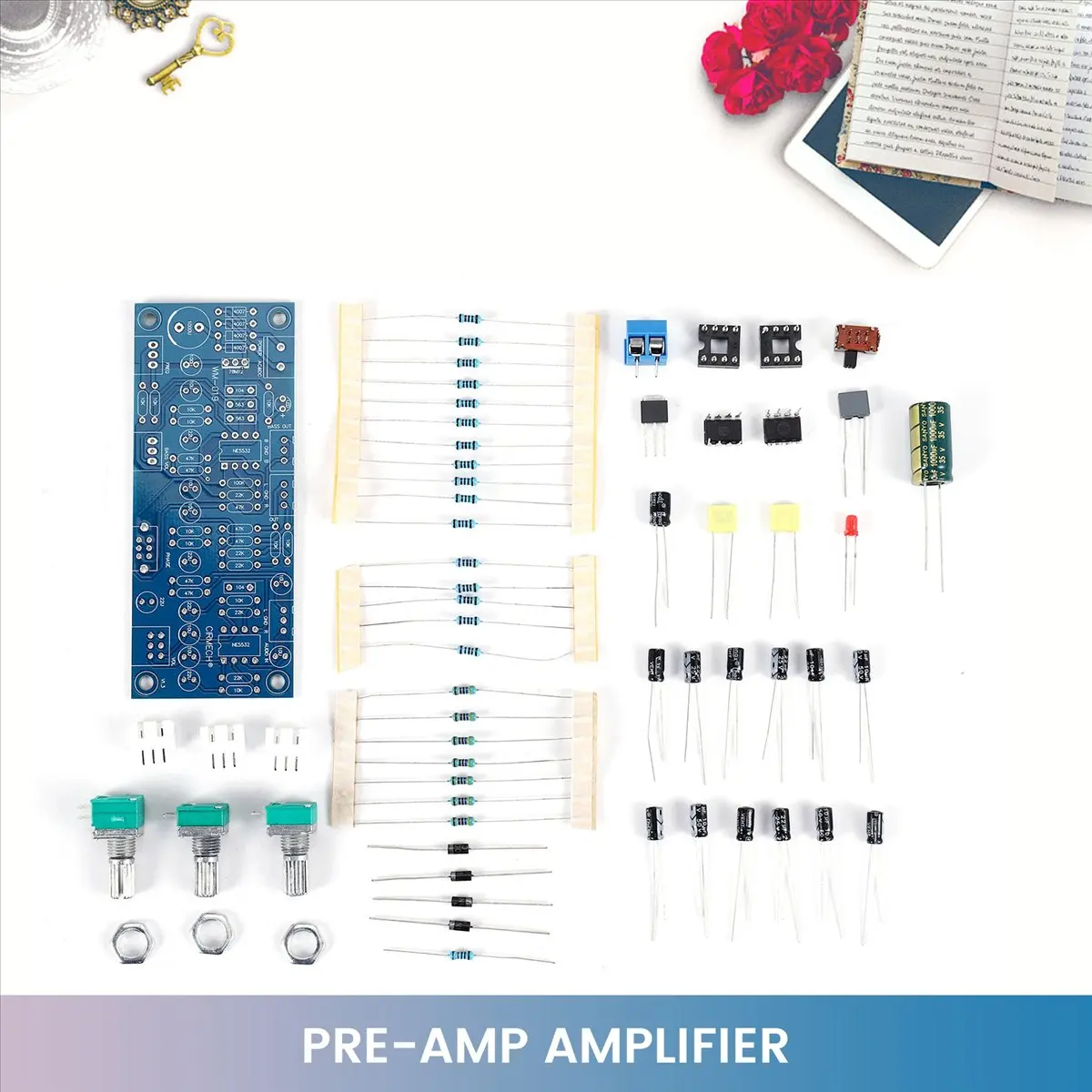 L77A 2.1 Channel Subwoofer Preamp Board Low Pass Filter Pre-Amp Amplifier Board Ne5532 Low Pass Filter Preamplifier