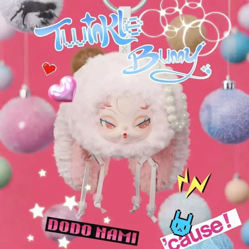 

New DODO NAMI Twinkle Bunny Series Plush Charm Blind Box Trendy Toy Kawaii Doll Bag Charm Cute Kids Gift Festival Gift