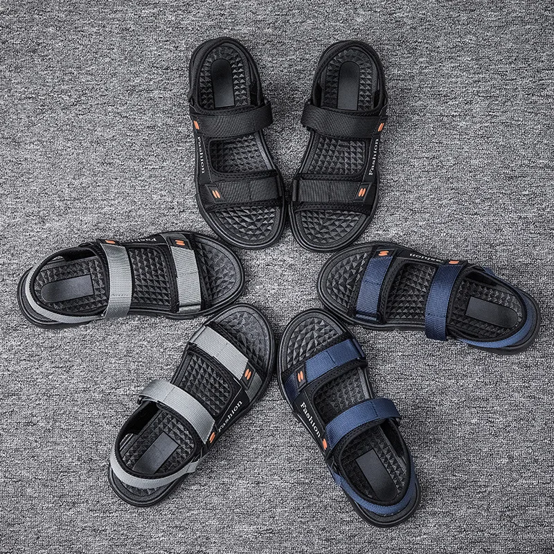 

New Men Sandals Non Slip Breathable Comfortable Soft Sole Summer Beach Shoes Fashion Wholesale