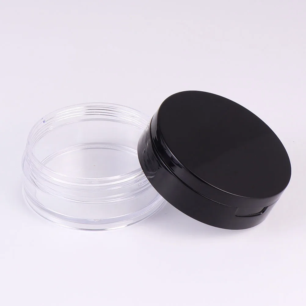 

Loose Powder Box Empty Compact Portable Plastic Holder for Women 2 Sets Safe Durable Travel Use Makeup Mirror No Leakage