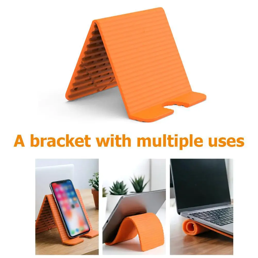 Arbitrarily Foldable Creative Deformation Multi Functional Lazy Stand Universal Desktop Holder For Phone Tablet Laptop Wholesale view 4
