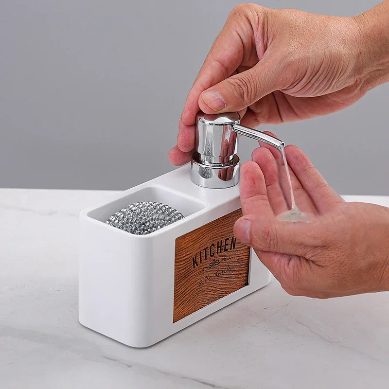 

Kitchen cleaner dispenser, wood grain hand sanitizer storage box, soap dispenser, household bathroom hand sanitizer dispenser